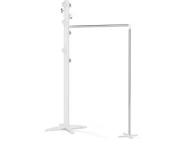 Suporte para roupa FOPPAPEDRETTI Espansiva Branco - Prateado