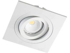 Candeeiro de Teto Embutida  Helium (Branco - GU10 - 50 W - Alumínio)