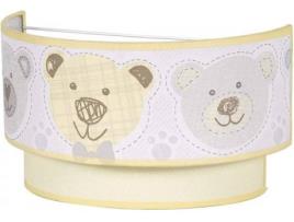 Aplique  Panda (Amarelo - E27 - 60 W - Tecido)