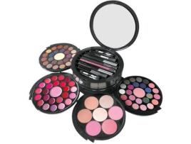 Paleta de Maquilhagem  50 N 402 087 50 + 25 Sombras Lip + 5 + 4 Pós Colorete + 1 + 1 Lápis