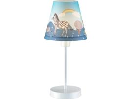 Candeeiro de Mesa WONDERLAMP Cebras (Azul - E14 - 40 W - Plástico)