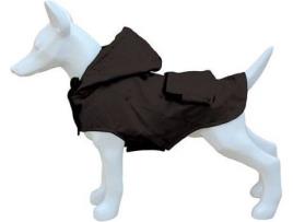 Capa de Chuva para cães  Waterproof Bolso 20 cm Preto