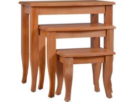 Mesa  288855 Castanho (Madeira - 60 x 40 x 60 cm)