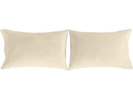 2 Fronhas de Almofada  Pure (Creme - 100% Percal Algodão - 50x75 cm)