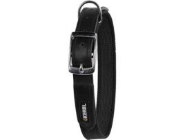 Coleira para Cães  Anti Derrapante (Preto - 38-46x2cm - Borracha - M - Porte Médio)
