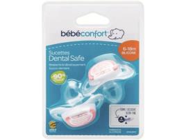 Conjunto 2 Chupetas BEBÉ CONFORT 6-18 meses Silicone Vales Vermelhos (2 Un)