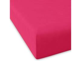 Lençol de Baixo NAF NAF Casual (Fúcsia - 100% Algodão - 200x200+28 cm)