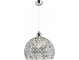 Candeeiro de Teto  Airana (Prateado - E27 - 60 W - Cristal)