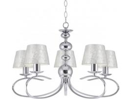 Candeeiro Suspenso  Aurora (Prateado - E14 - 5 x 40 W - Metal)