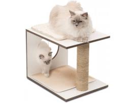 Arranhador HAGEN Taburete V-Stool Vesper Branco