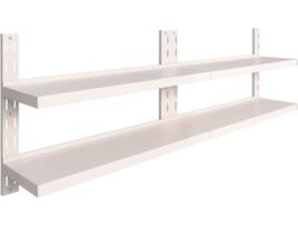 Prateleira  3055900 (Aço inoxidável - 240 x 30 cm - Cinzento)