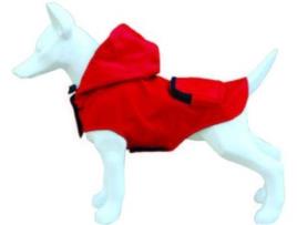 Capa de Chuva para cães  Bolso 60 cm Vermelho