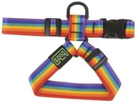 Peitoral para Cães BUB'S Rainbow 25 mm Multicor (115 g)