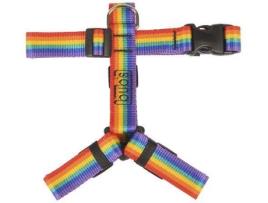 Peitoral para Cães BUBS Not Pull Grande Rainbow Multicor (230 g)