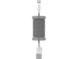 Cabo  Spool (USB - Lightning - 1m - Cinza)