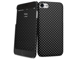 Capa iPhone 6, 6s, 7, 8 I-PAINT Hard Pois Preto