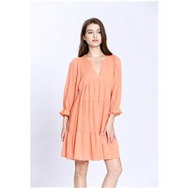 See U Soon Vestido com decote em V e folhos