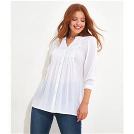 Joe Browns Camisa bordada, decote em V