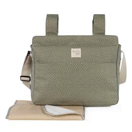 Bolsa de Maternidade Walking Mum Poppy Topos Musgo