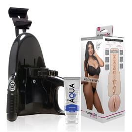 FLESHLIGHT - VIOLET MYERS WAIFU + LANÇAMENTO UNIVERSAL + LUBRIFICANTE AQUA QUALITY 50 ML