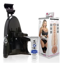 FLESHLIGHT - MIA MALKOVA VAGINA LVL UP + LANÇAMENTO UNIVERSAL + LUBRIFICANTE AQUA QUALITY 50 ML