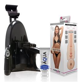 FLESHLIGHT - VAGINA RILEY REID UTOPIA + LANÇAMENTO UNIVERSAL + LUBRIFICANTE AQUA QUALITY 50 ML