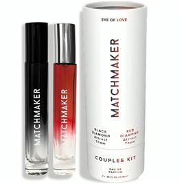 EYE OF LOVE - MATCHMAKER BLACK & RED DIAMOND CASAIS KIT PERFUME FEROMONES 10 ML