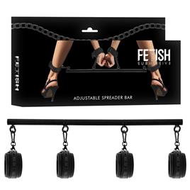 FETISH SUBMISSIVE BONDAGE - BARRA SEPARADORA AJUSTÁVEL 4 PEÇAS