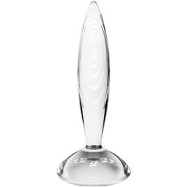 SATISFYER - PLUG ANAL DE CRISTAL ESPUMANTE