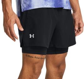 Calções Under Armour UA LAUNCH 5 2-IN-1 SHORTS-BLK