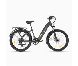 Dyu c1 bicicleta elétrica 26' - potência 250w freio a disco