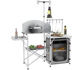 Móvel de cozinha para campismo alumínio e tecido oxford 600d outsunny