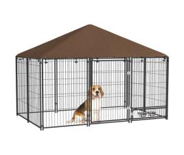 Parque para cães metal e tecido oxford pawhut