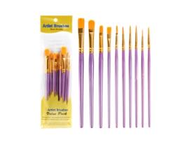 Conjunto de Pincéis de Pintura a Óleo 10Pcs Pincéis de Pintura Artística KH2023