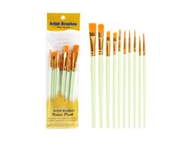 Conjunto de Pincéis de Pintura a Óleo 10Pcs Pincéis de Pintura Artística KH2023