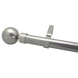 Cessot Decoration Varão de cortinado extensível bola, 120/210 cm