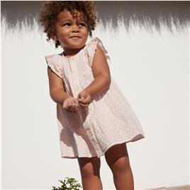 Petit Bateau Vestido e calções, em gaze de algodão