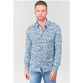 Le Temps Des Cerises Camisa estampada às flores, em algodão