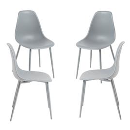 Presentes Miguel - Pack 2 Cadeiras Mykle Total - Cinza claro