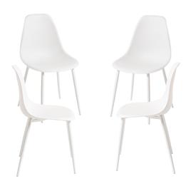 Presentes Miguel - Pack 4 Cadeiras Mykle Total - Branco