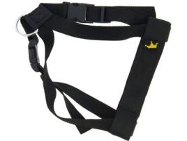 Peitoral de Carros para Cães  Ajustável (Preto - 30-60cm - Nylon - Até: 25 Kg - M - Porte Médio)
