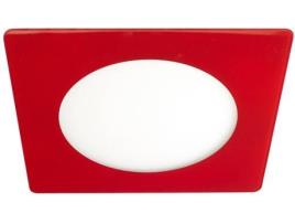 Candeeiro de Teto Embutida  Novo Lux (Vermelho - LED - 20 W - Cristal)
