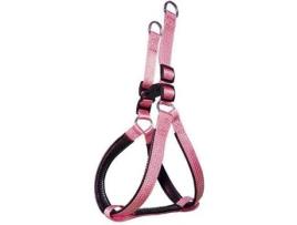 Peitoral para Cães  Nylon Liso Rosa (T-2)