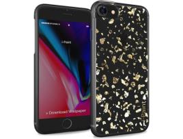 Capa iPhone 6, 6s, 7, 8  Glitter Dourado