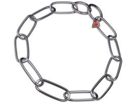 Coleira para Cães  (Cinzento - 54x0.4cm - Aço Inoxidável - L - Porte Grande)