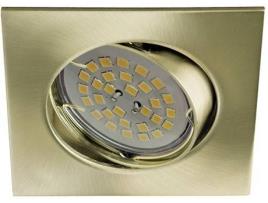Candeeiro de Teto Embutida  Basis (Dourado - GU10 - 50 W - Alumínio)