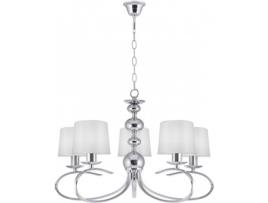 Candeeiro Suspenso  Aurora II (Prateado - E14 - 5 x 40 W - Metal)