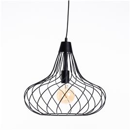 Moderne hanglamp zwart 42 cm E27 - Iggy