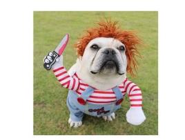 Conjuntos de Fantasias de Halloween para Cães Roupas Engraçadas para Cães Cosplay S XIMU