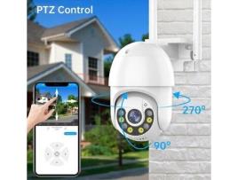 Câmara Rotativa PTZ Wifi Exterior 1080P 360º Visão Noturna